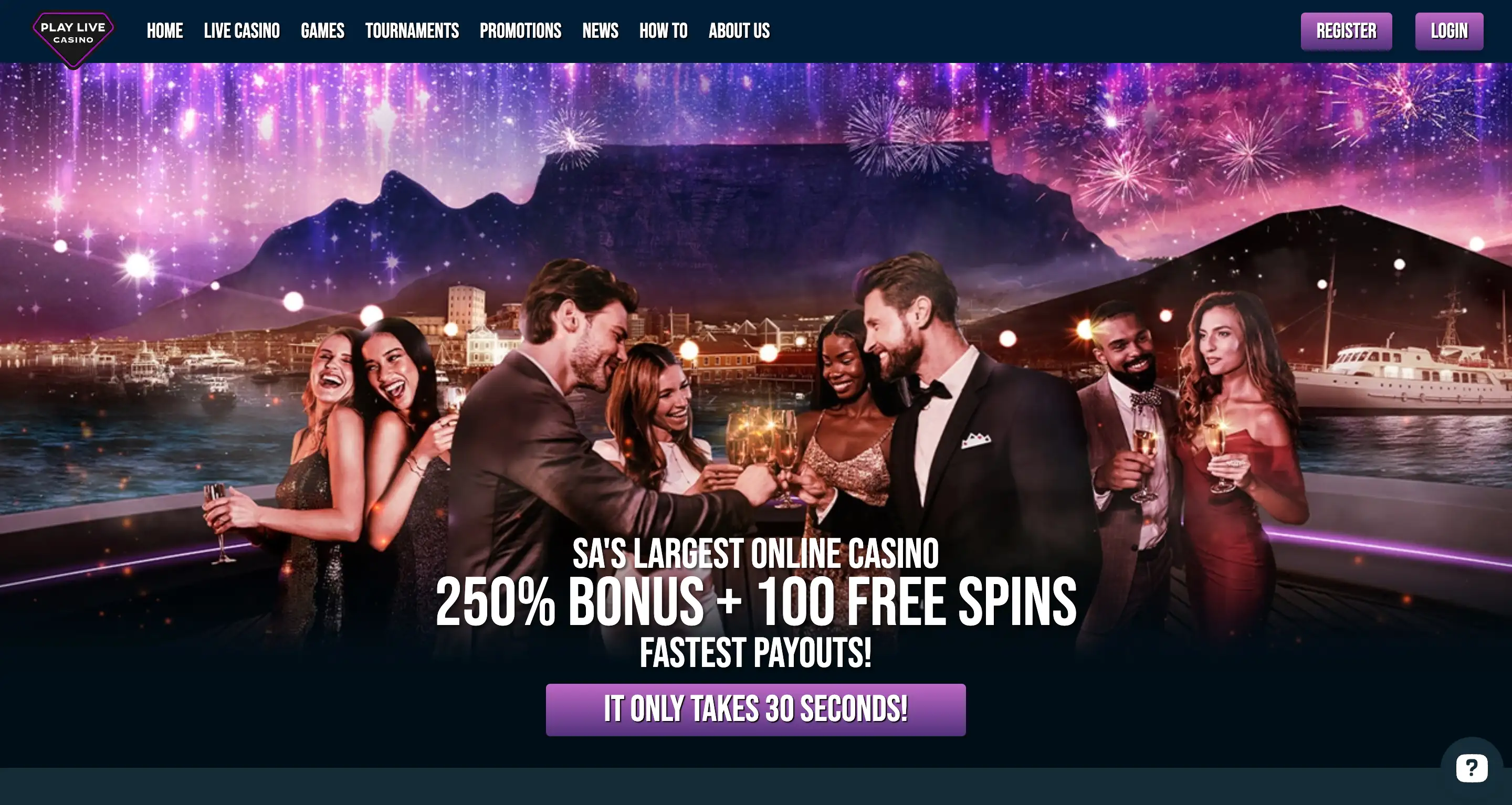 Play Live Casino Home Page