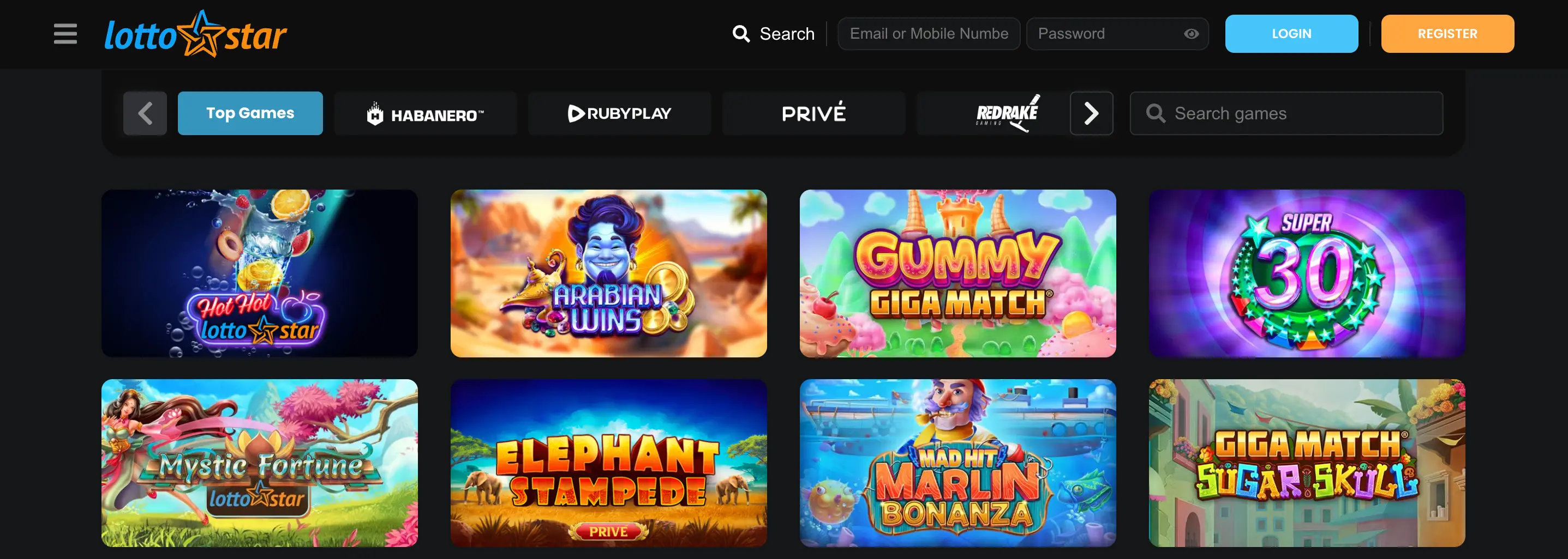 Lottostar Casino Software Providers